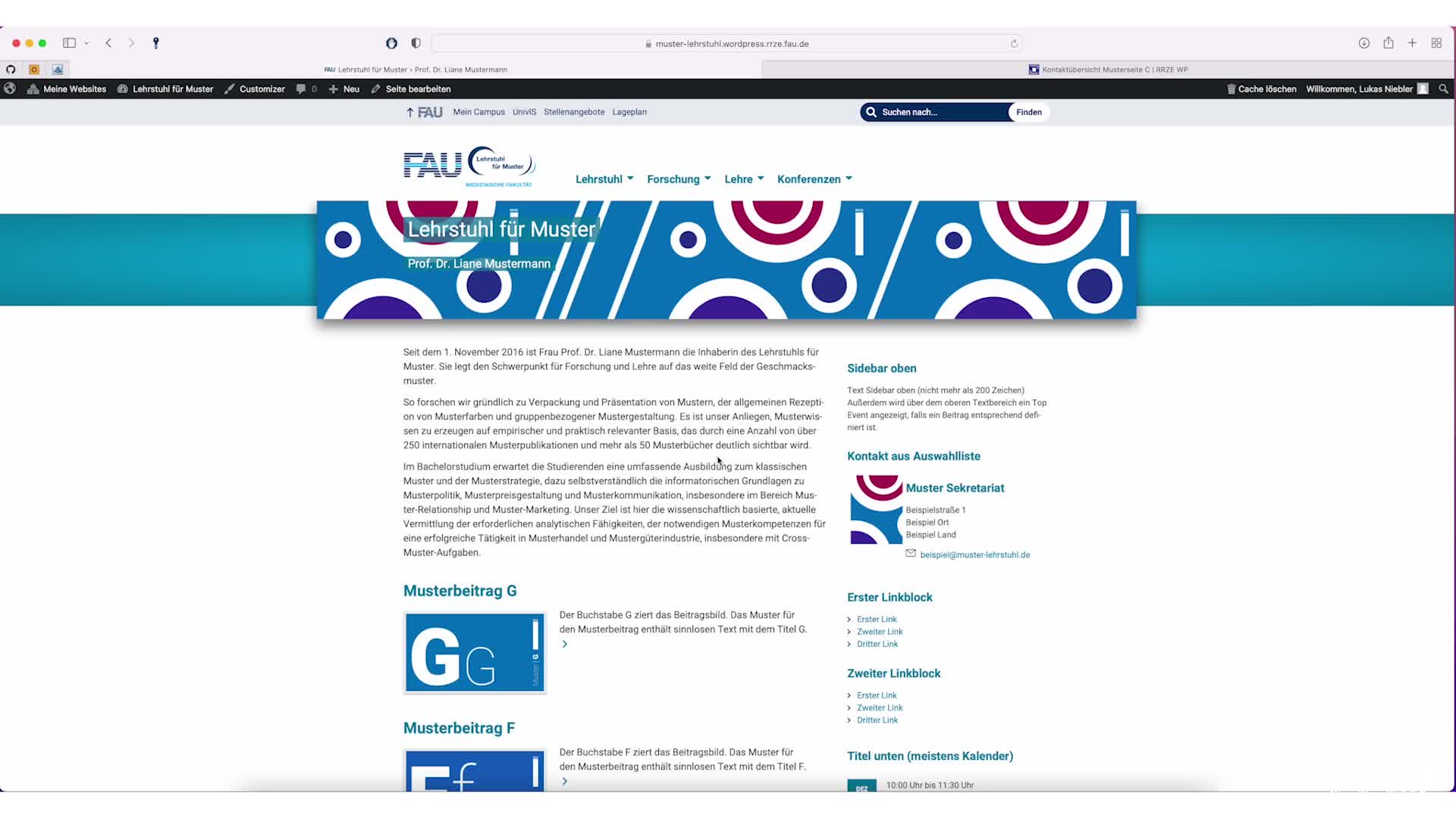 Clip preview for RRZE - Schnellstart FAU Einrichtungen - Ansprechpartner und Personen hinzufügen