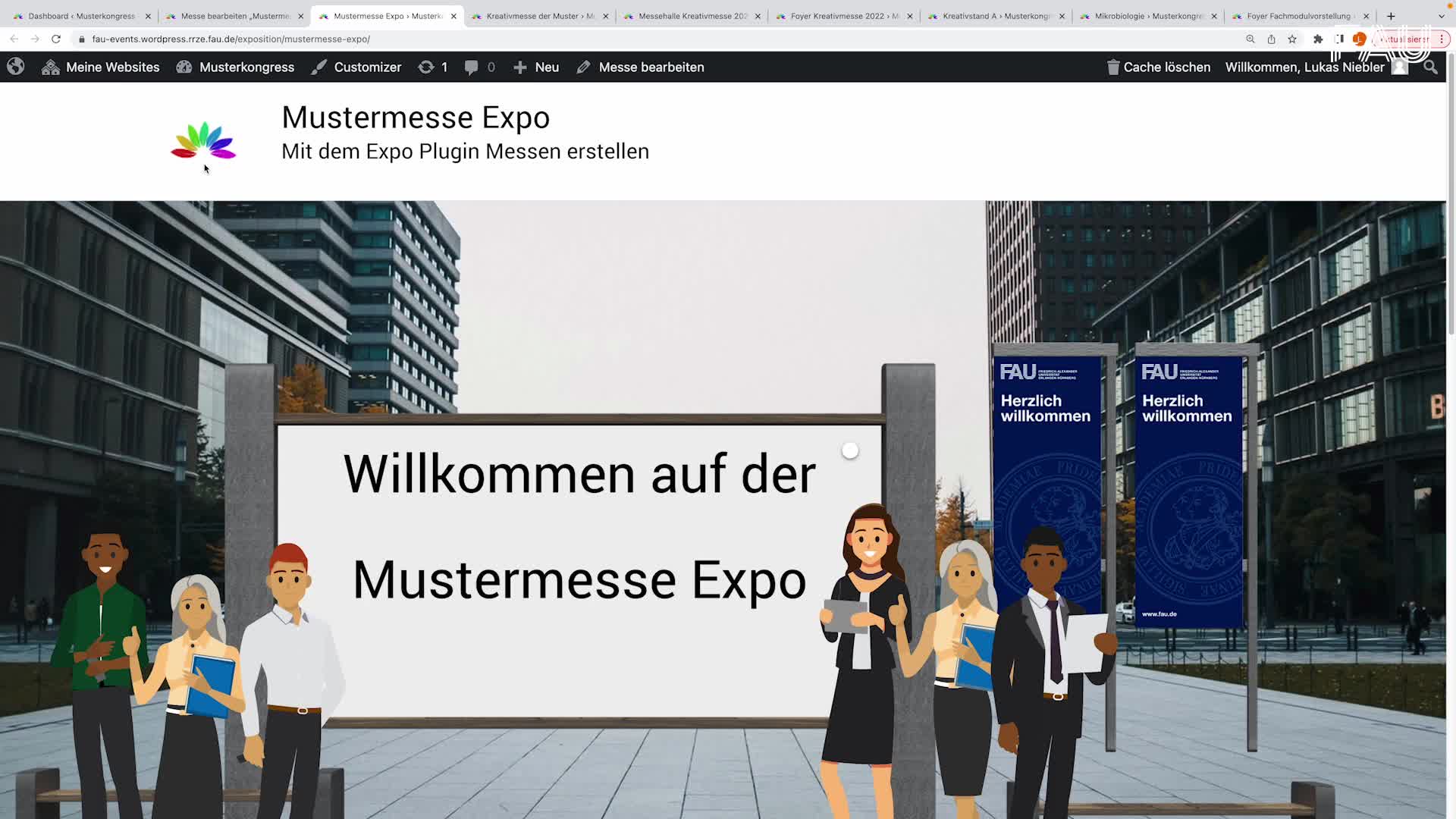 Clip preview for RRZE Expo - Das Foyer anlegen