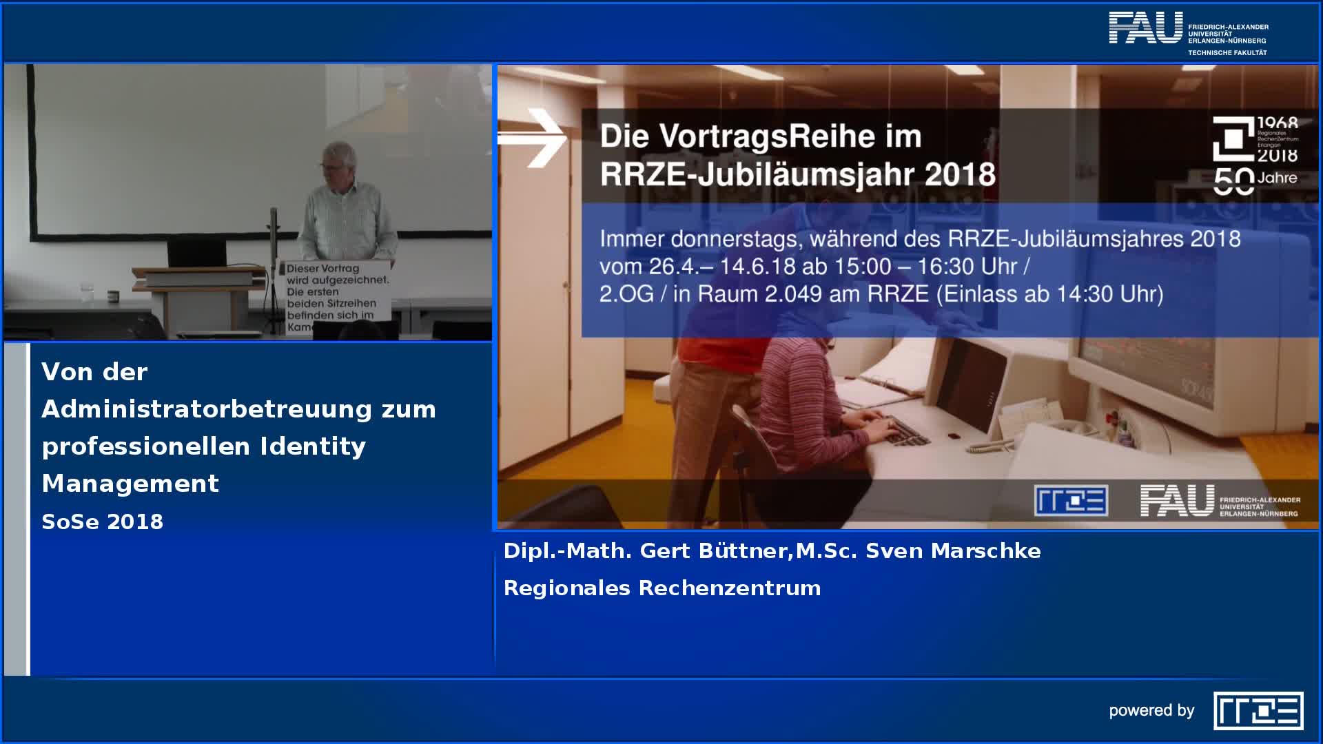 Series preview for 50 Jahre IT-Geschichte an der FAU